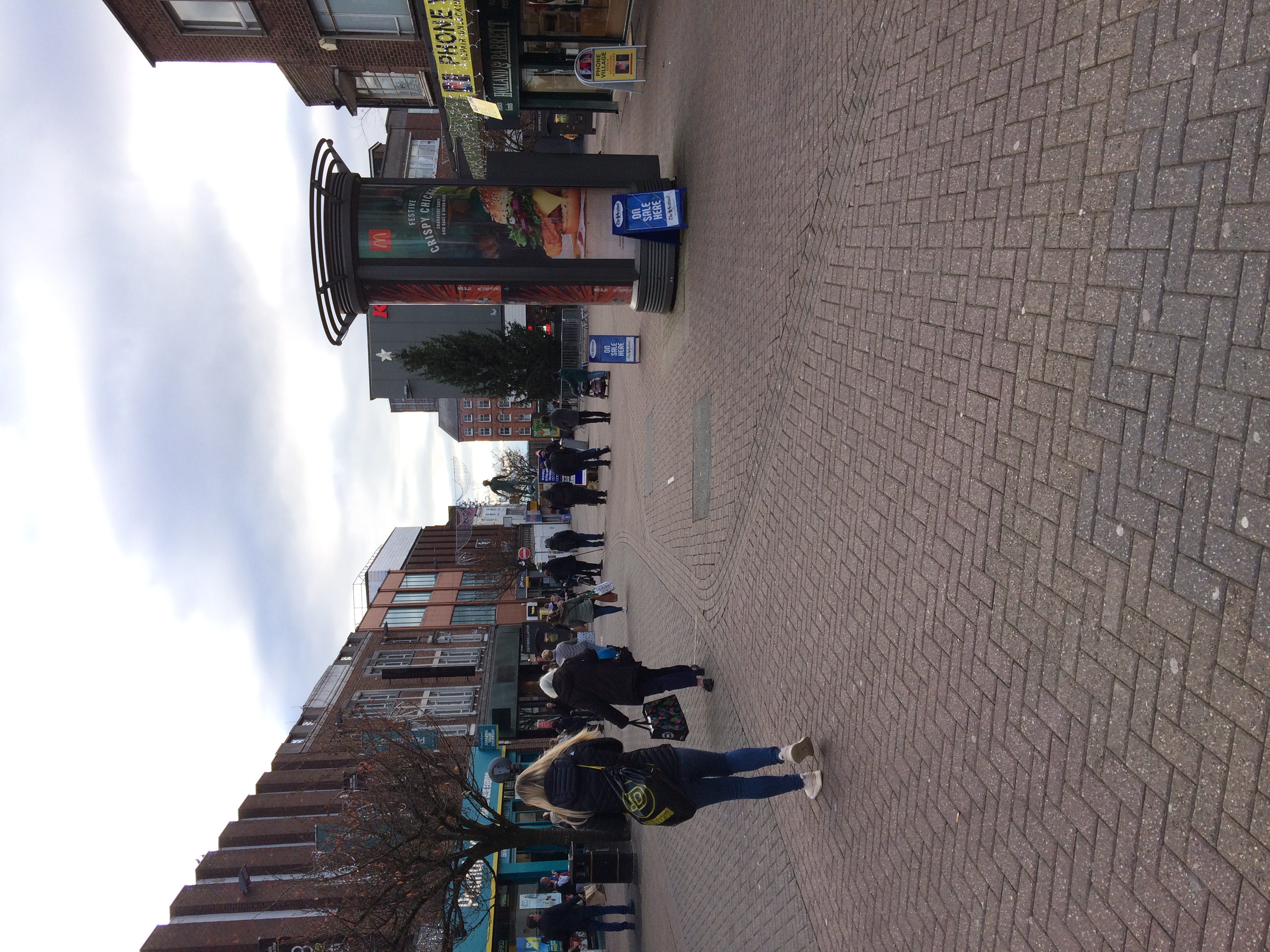 Not many people shopping in Hanley